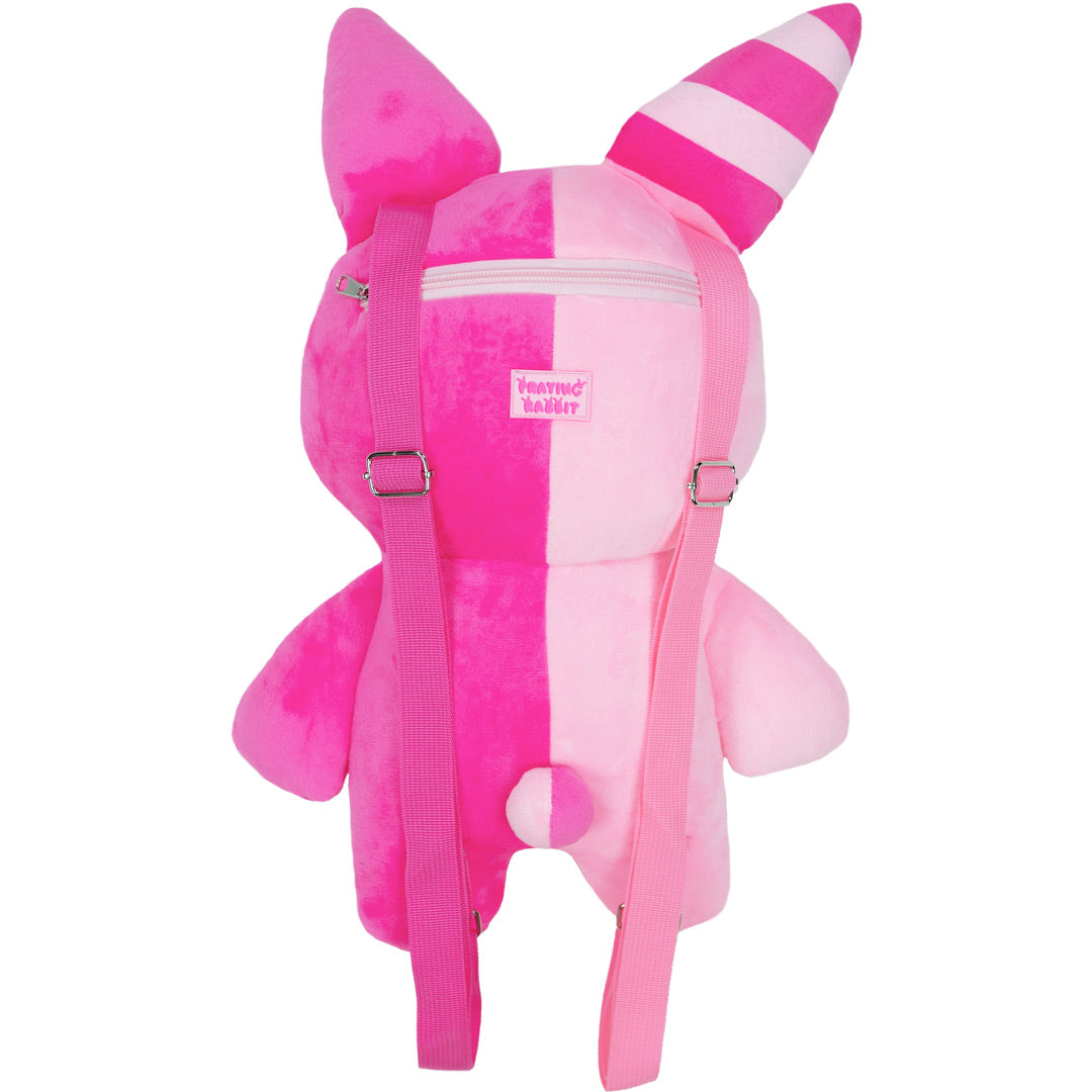 Kaninchen-Plüschrucksack 20" (ROSA)