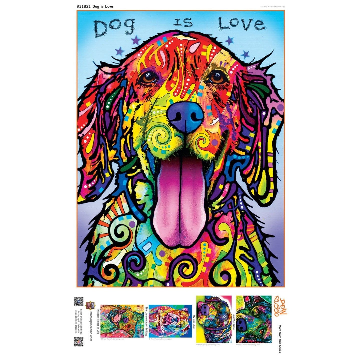 Dean Russo - Dog is Love 300 Piece EZ Grip Jigsaw Puzzle