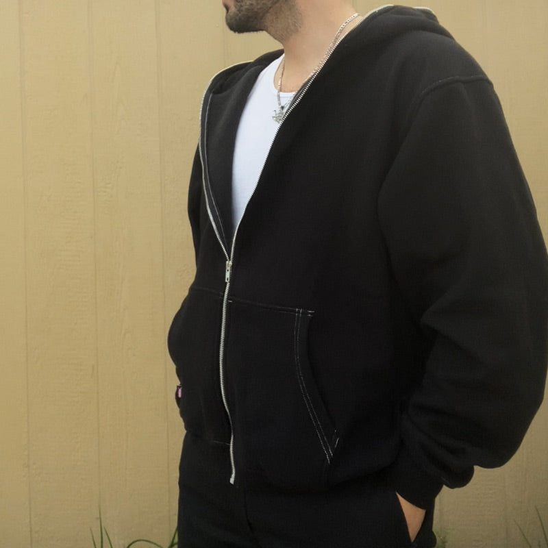 Hasen-Hoodie mit Plüschohren (SCHWARZ)