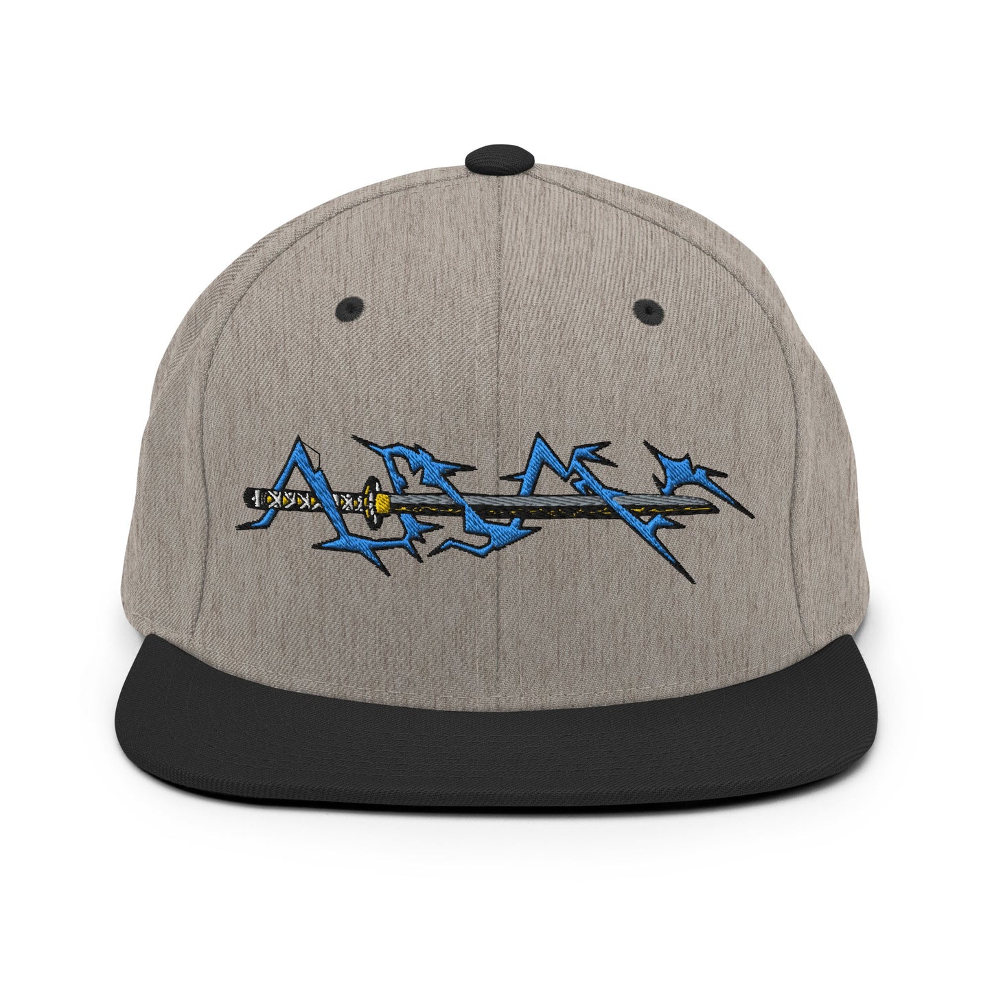 Zenitsu Sword Embroidered Anime Snapback Hat