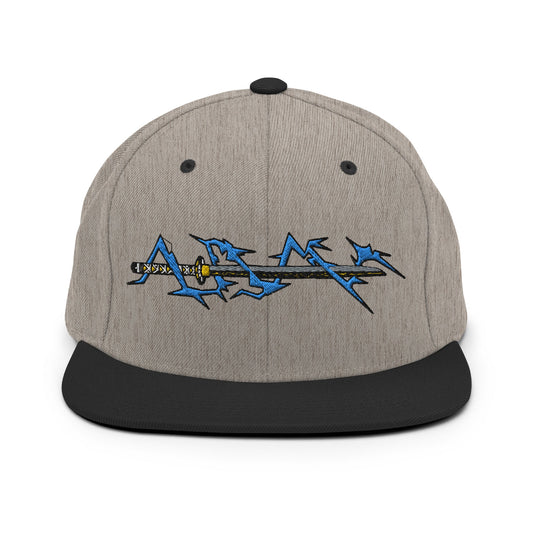 Zenitsu Sword Embroidered Anime Snapback Hat