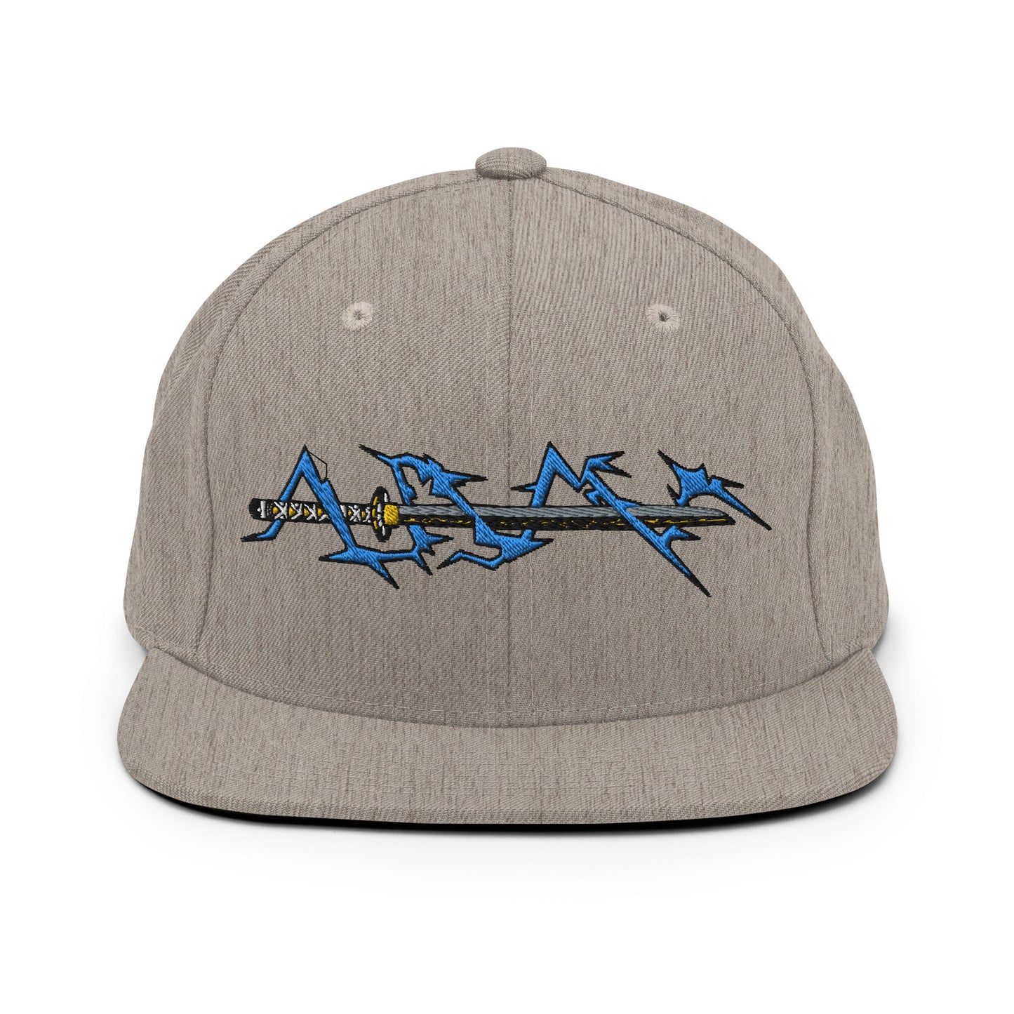 Zenitsu Sword Embroidered Anime Snapback Hat