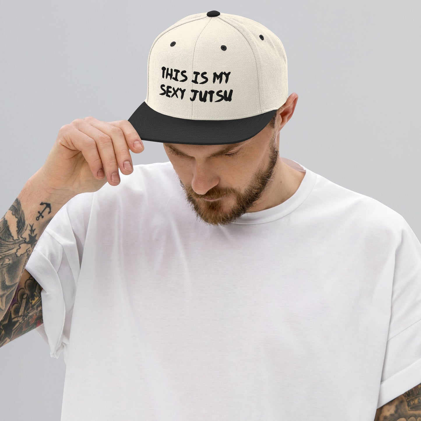 'This Is My Sexy Jutsu' Embrioidered Unisex Anime Snap Back Hat