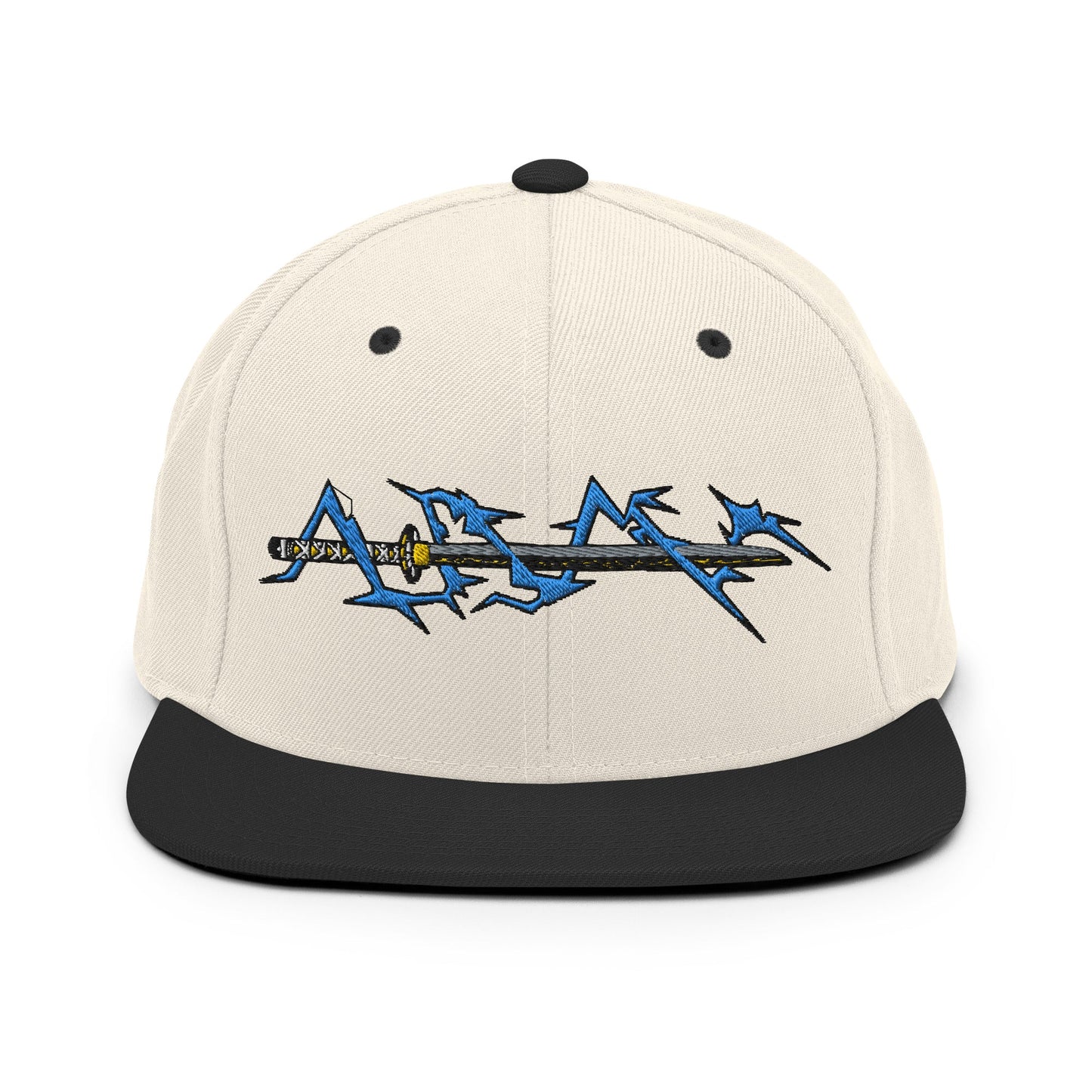 Zenitsu Sword Embroidered Anime Snapback Hat