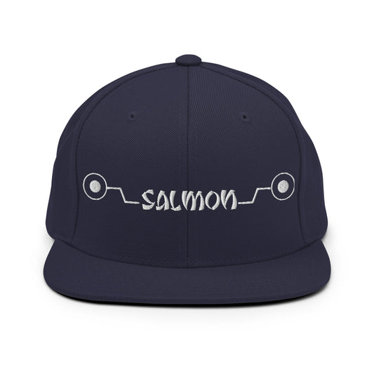 Inumaki 'Salmon' Cursed Speech Embroidered Unisex Anime Snap Back Hat