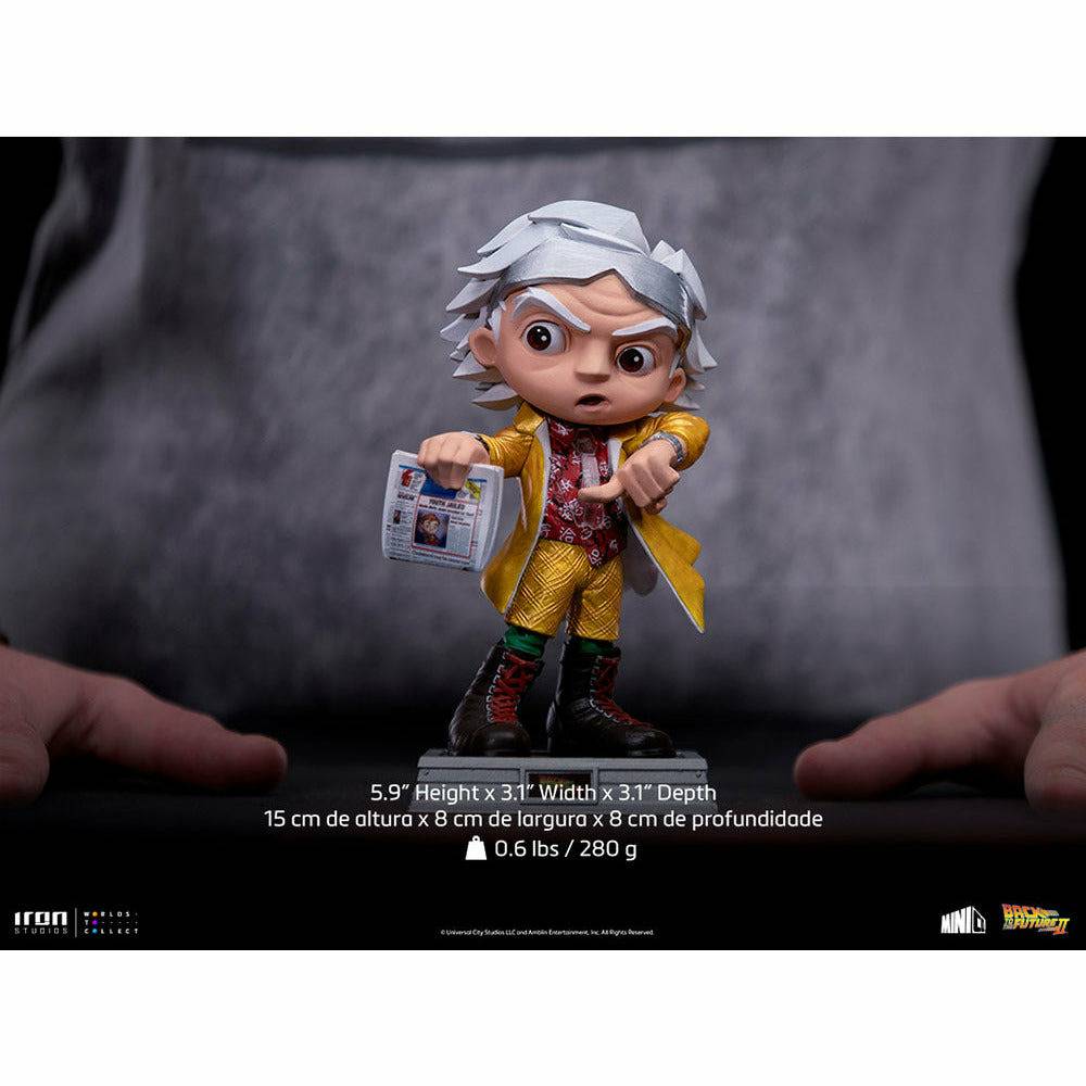 Iron Studios Zurück in die Zukunft Teil II Doc Brown Mini Co. Sammelfigur