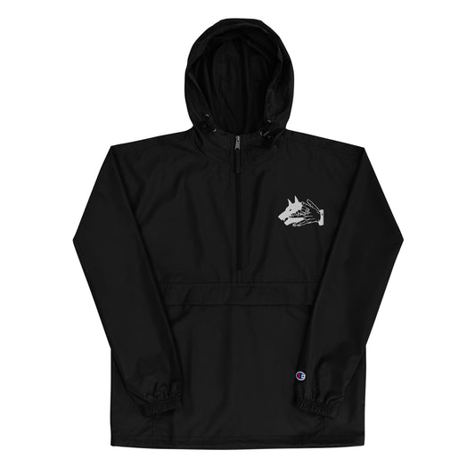 Demon Dog Embroidered Champion Packable Jacket
