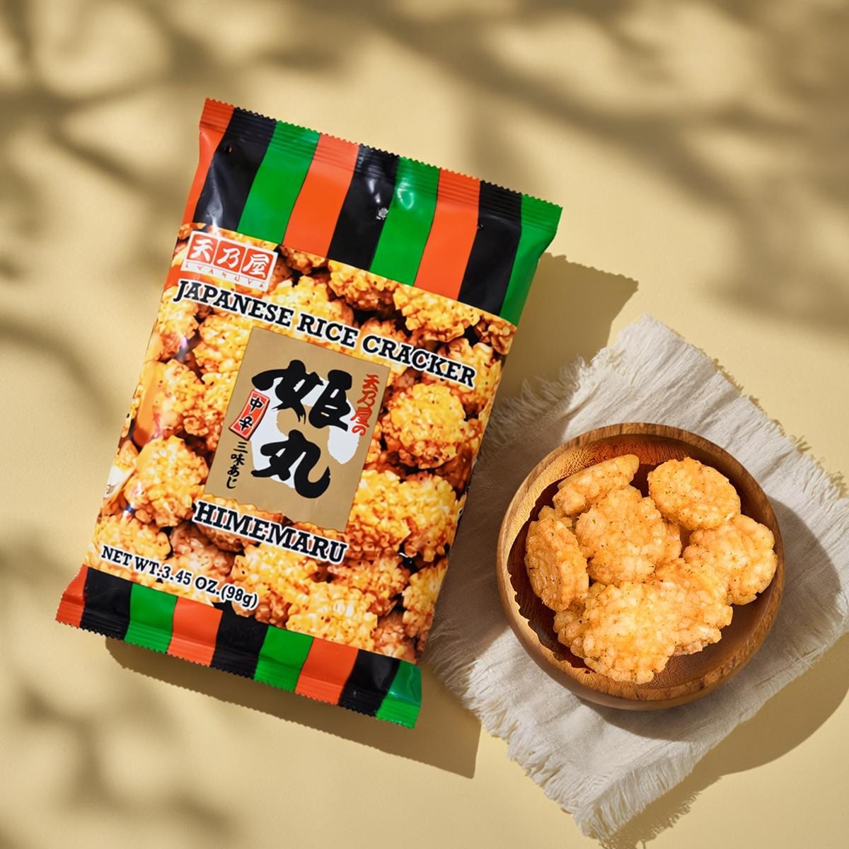 AMANOYA Japanese Rice Crackers – Mildly Spicy | Imported Japanese Snack 3.45oz