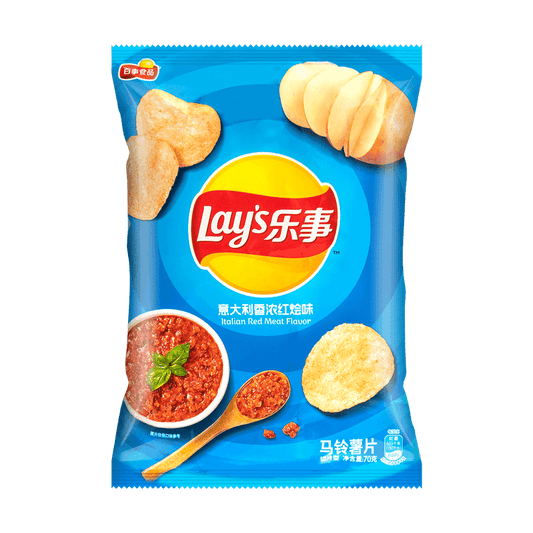 Lays Italian Red Meat Potato Chips, 2.46oz