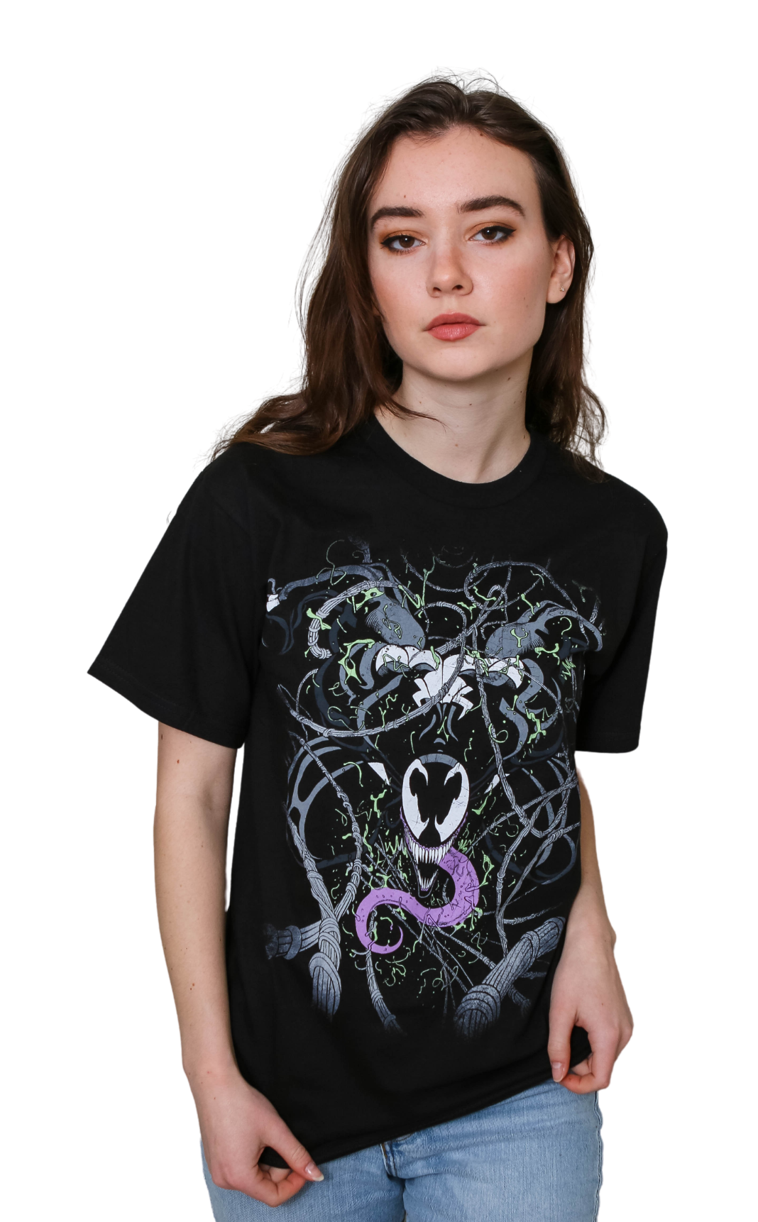 Venom Webs Spider-Man Marvel Comics Adult T-Shirt