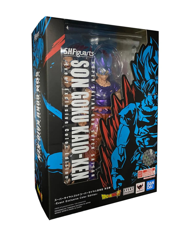 Bandai S.H. Figuarts Dragon Ball Super Son Goku SSB Kaioken Event Exclusive Action Figure