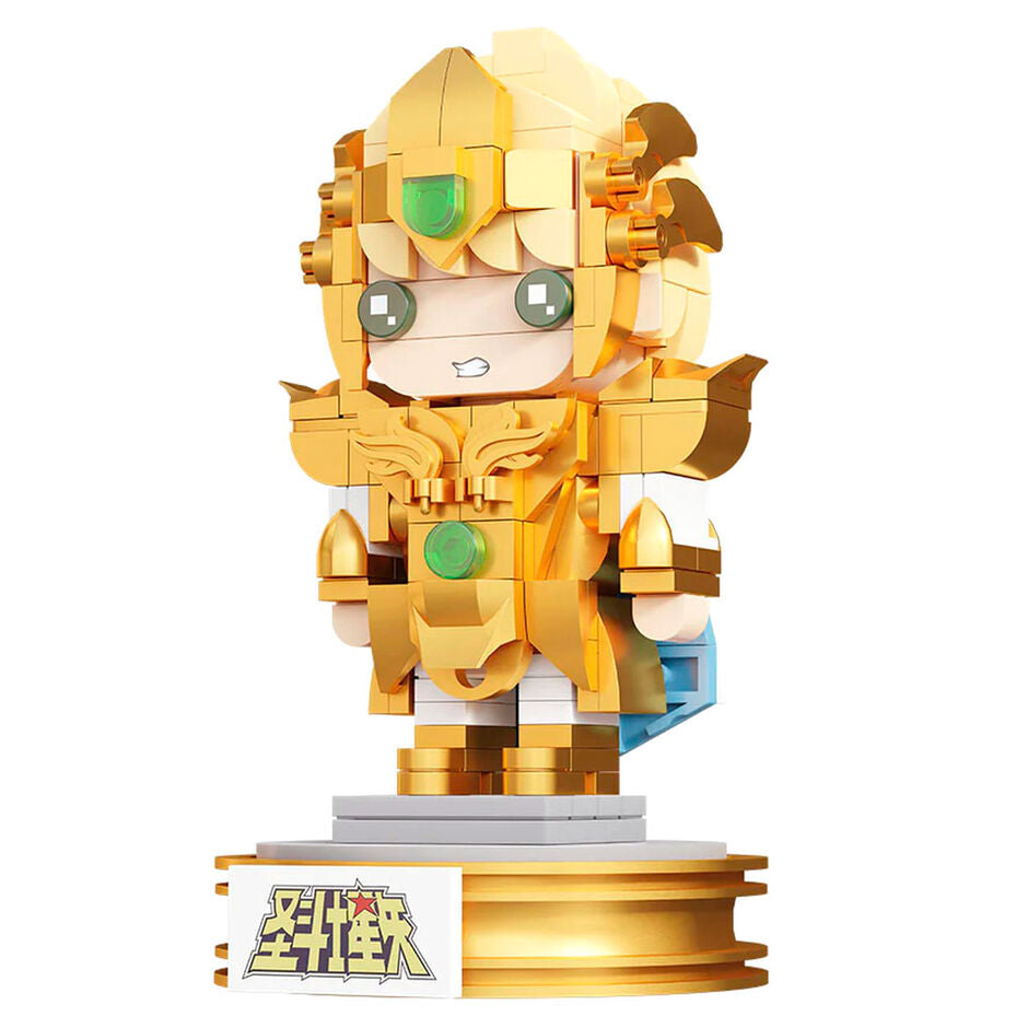 Saint Seiya Leo Aioria Gold Saint Building Blocks Set - 225 Piece Model Kit