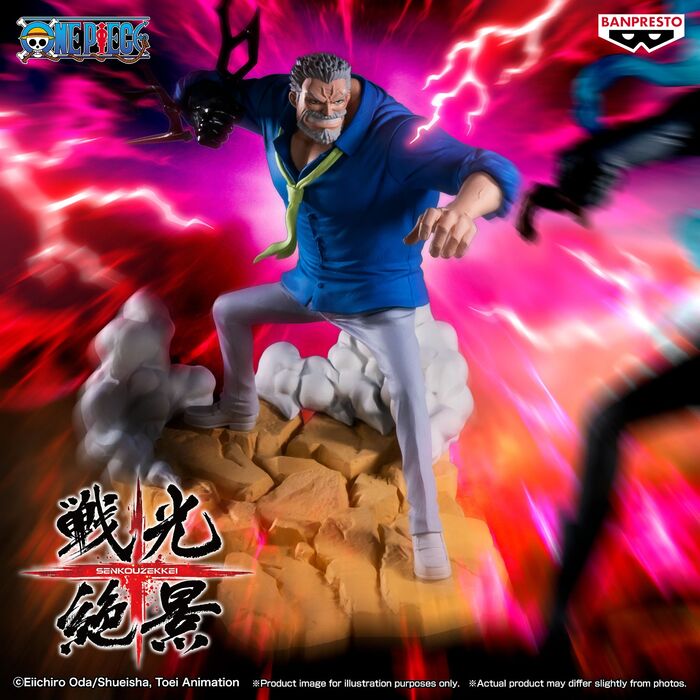 One Piece Senkozekkei Monkey D. Garp Figure - Banpresto Marine Hero Collectible | OP Figure