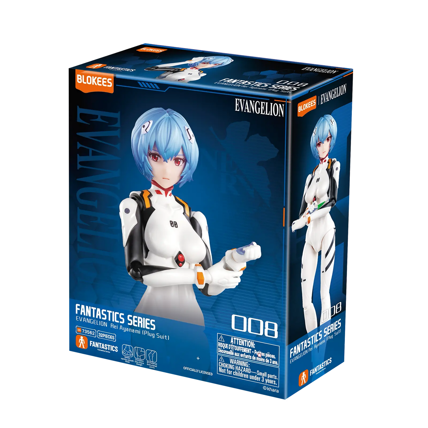 Neon Genesis Evangelion Fantastics Series Rei Ayanami Figure by Blokees
