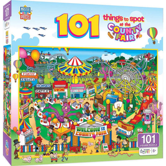 101 Things to Spotat the County Fair - 101 Piece Jigsaw Puzzle
