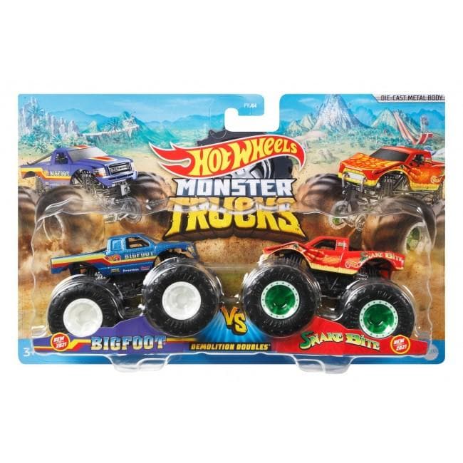 Hot Wheels Monster Trucks Demolition Doubles -  2 Pack - Assorted Styles