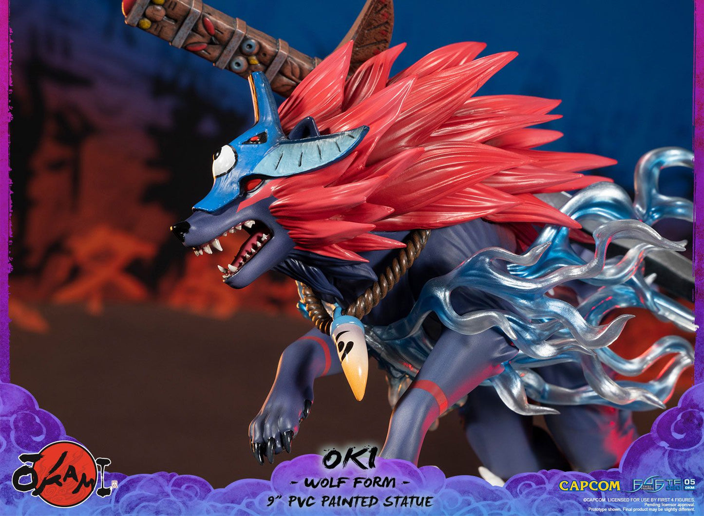 Okami – Oki Wolf Form Figure | First 4 Figures | Capcom Gaming Collectible