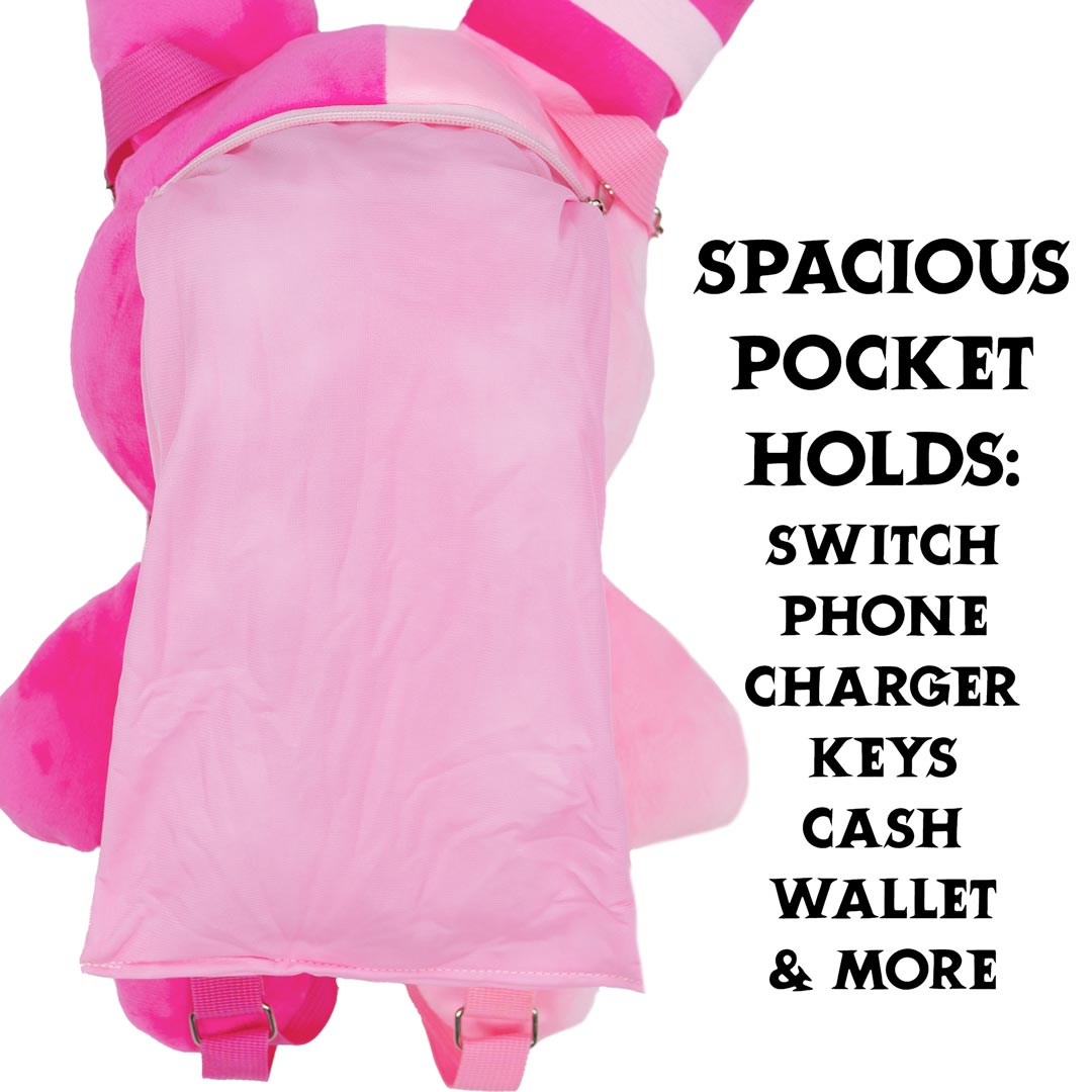 Kaninchen-Plüschrucksack 20" (ROSA)