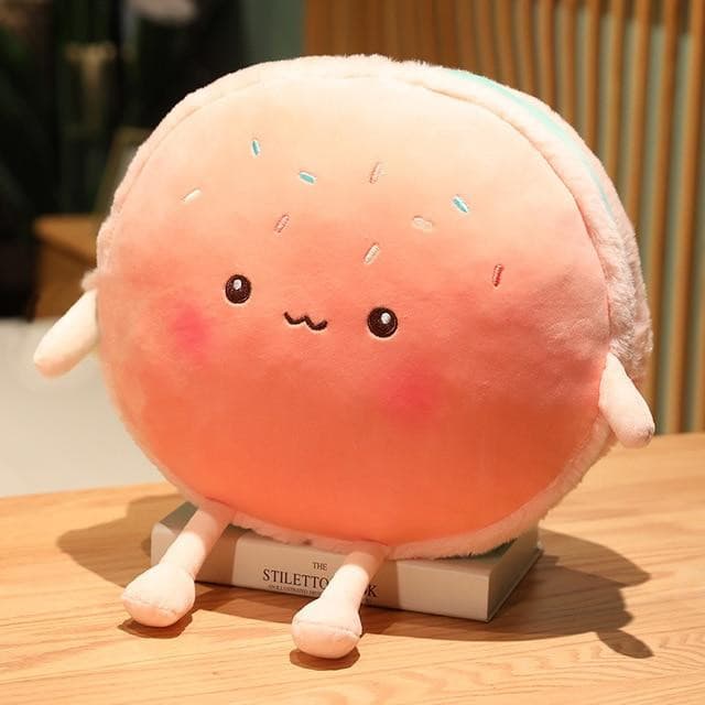 Gigantische Plumpy-Hamburger-Kun- und Macaroon-Chan-Plüschtier-Sammlung