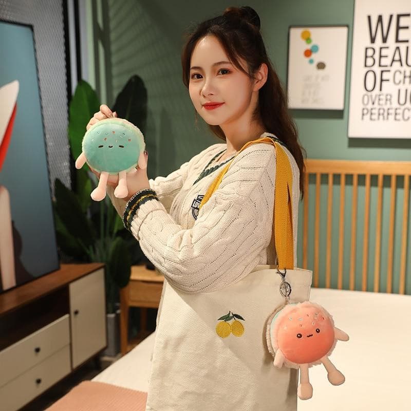 Gigantische Plumpy-Hamburger-Kun- und Macaroon-Chan-Plüschtier-Sammlung