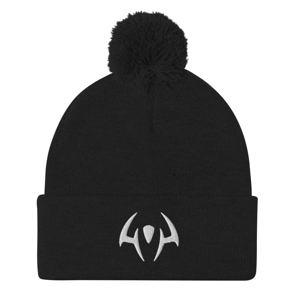 Sukuna Tattoo bestickte Unisex Anime Pom-Pom Beanie