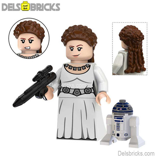 Princess Leia with R2D2 - from A New Hope| Lego Star wars Minifigures