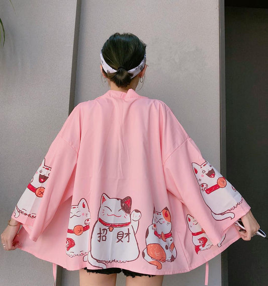 Maneki Neko Kimono
