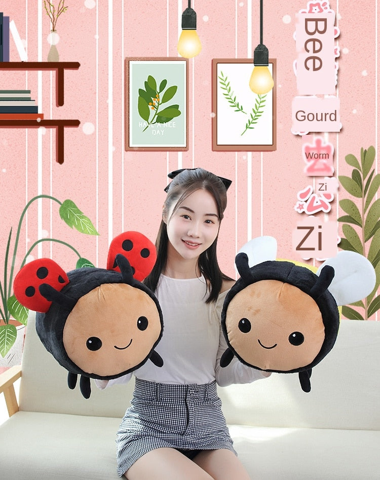 Ladybug and Bee Plushies