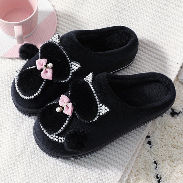Cat Pearls Slippers