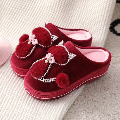 Cat Pearls Slippers