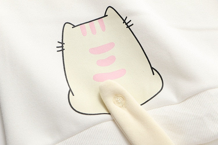 Cute Cat Tail Hoodie