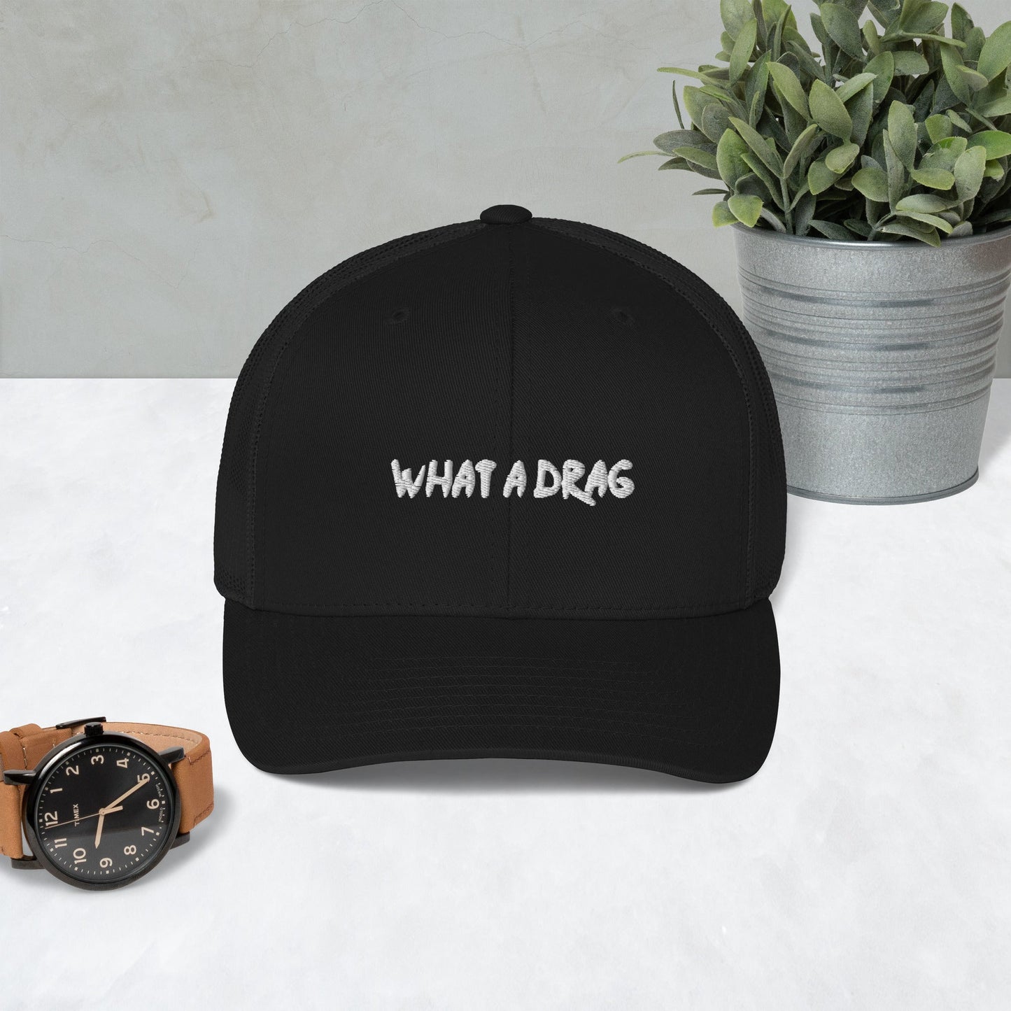Shikamaru Anime Embroidered Trucker Hat