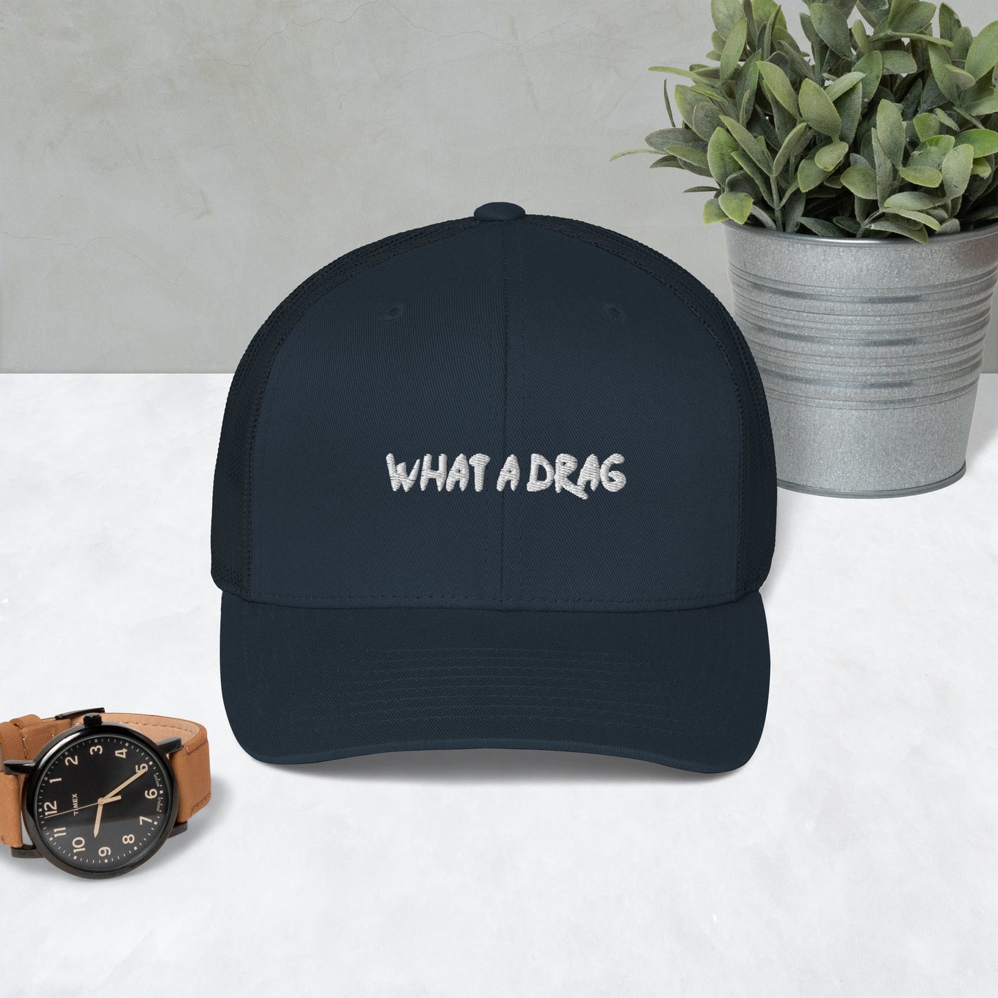 Shikamaru Anime Embroidered Trucker Hat