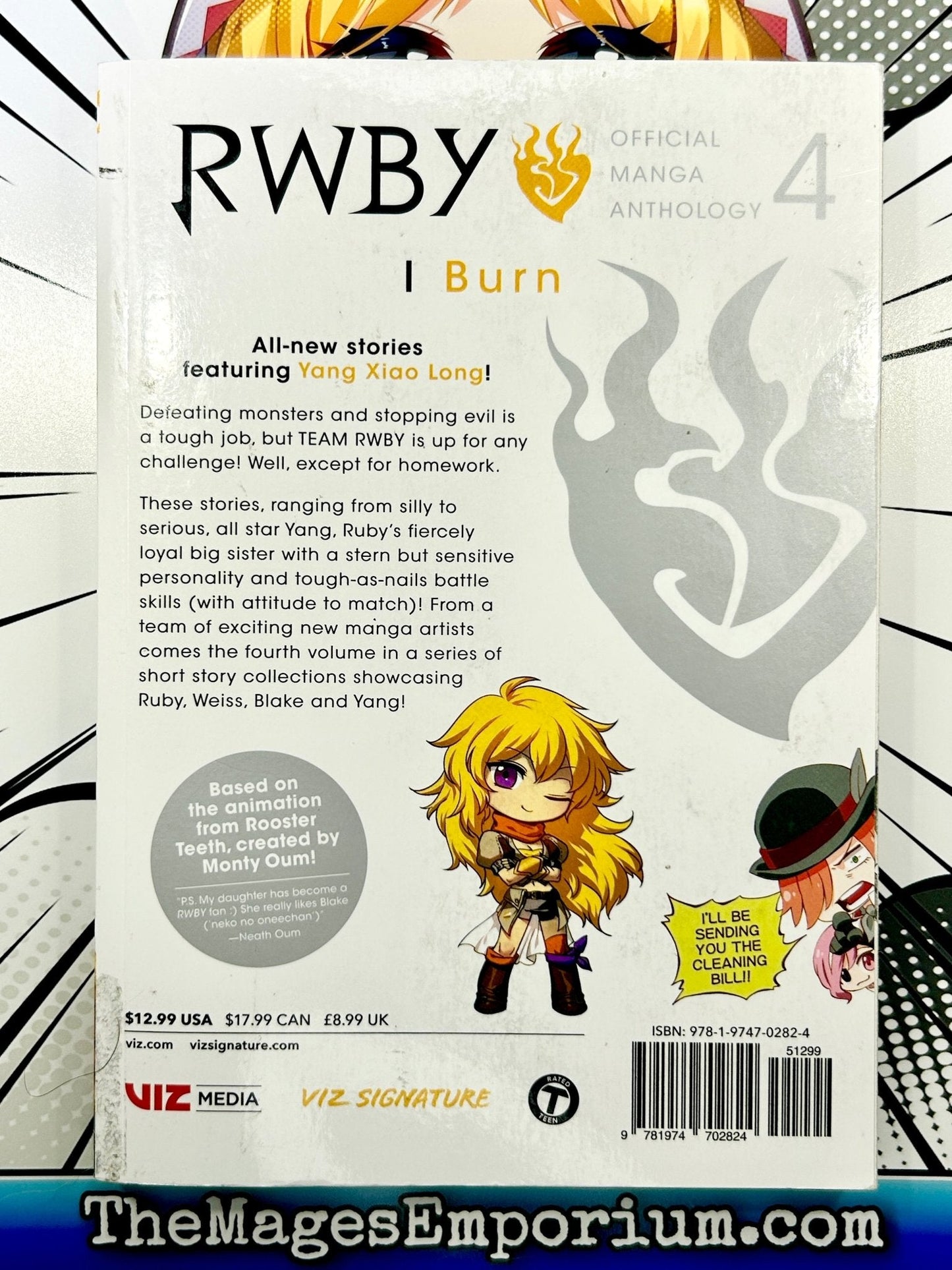 RWBY Official Manga Anthology Vol 4 I Burn