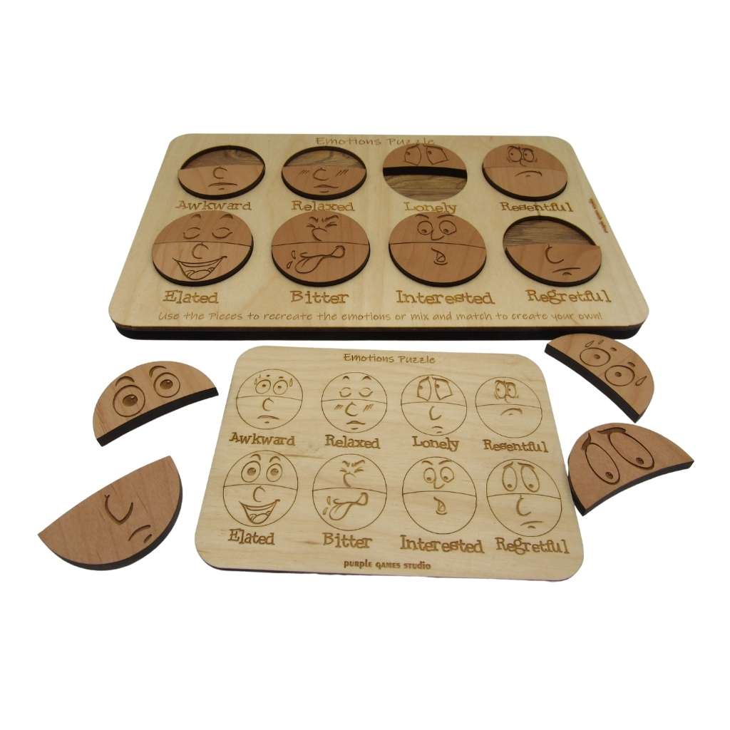 The Emotions Puzzle - Montessori Puzzle for Learning Emotions