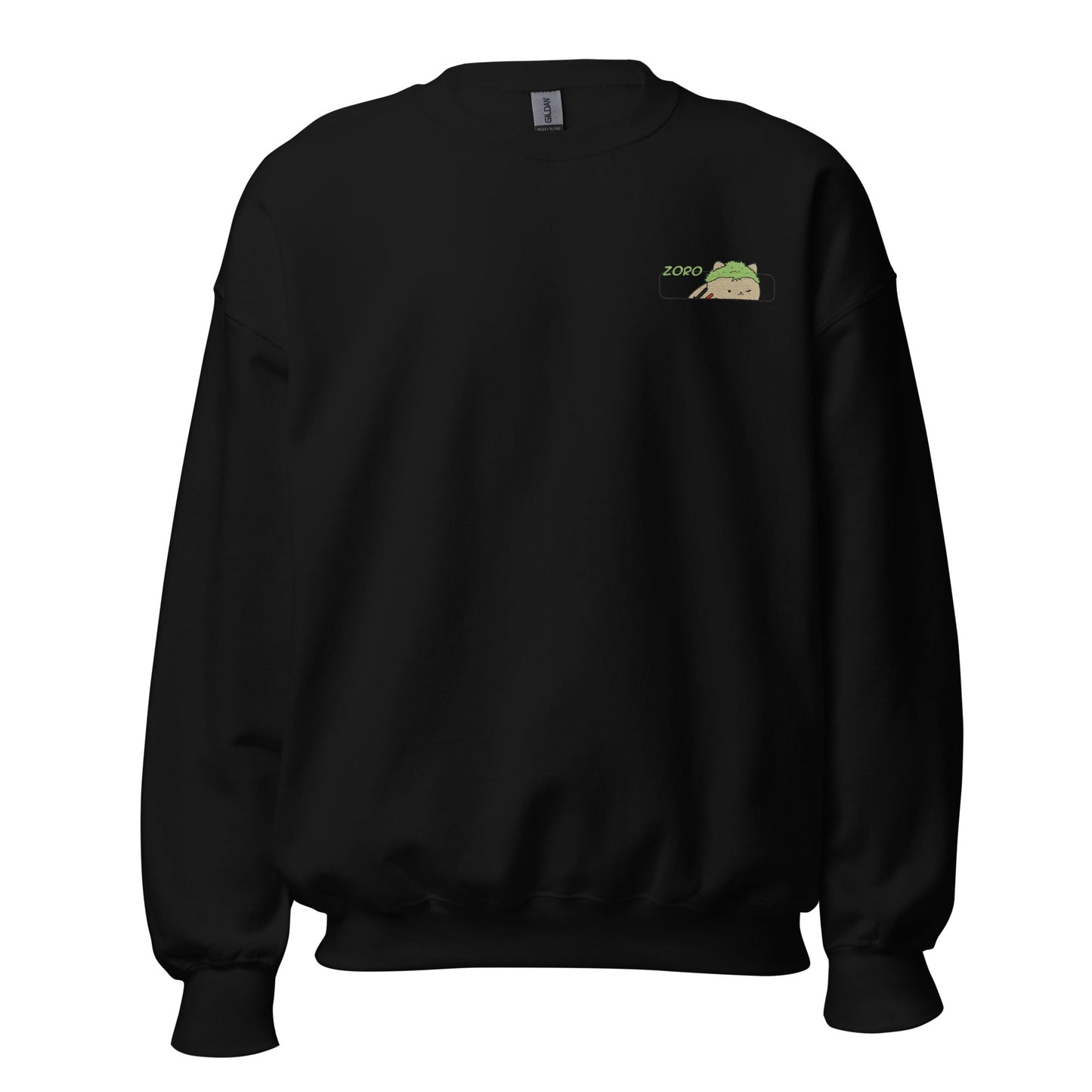 Zoro X Kitty Anime-Sweatshirt mit Rundhalsausschnitt