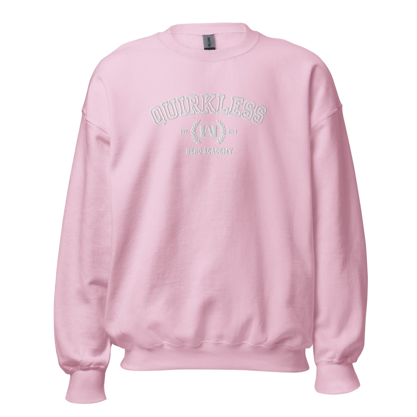 Quirkless Anime Embroidered Crewneck Sweatshirt