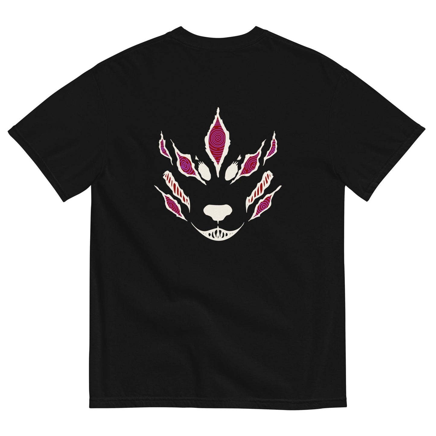 Fox Devil Aki besticktes Comfort Colors® Chainsaw Anime Shirt WT
