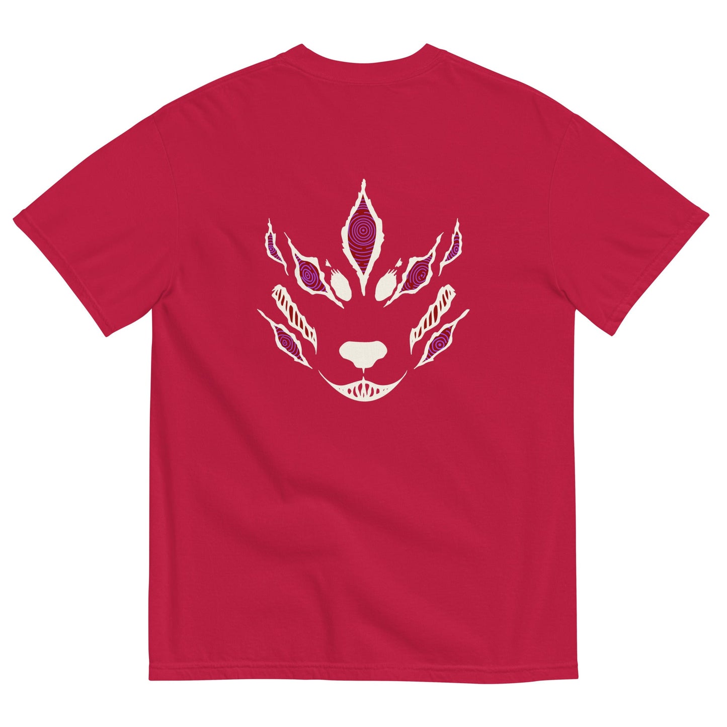 Fox Devil Aki besticktes Comfort Colors® Chainsaw Anime Shirt WT