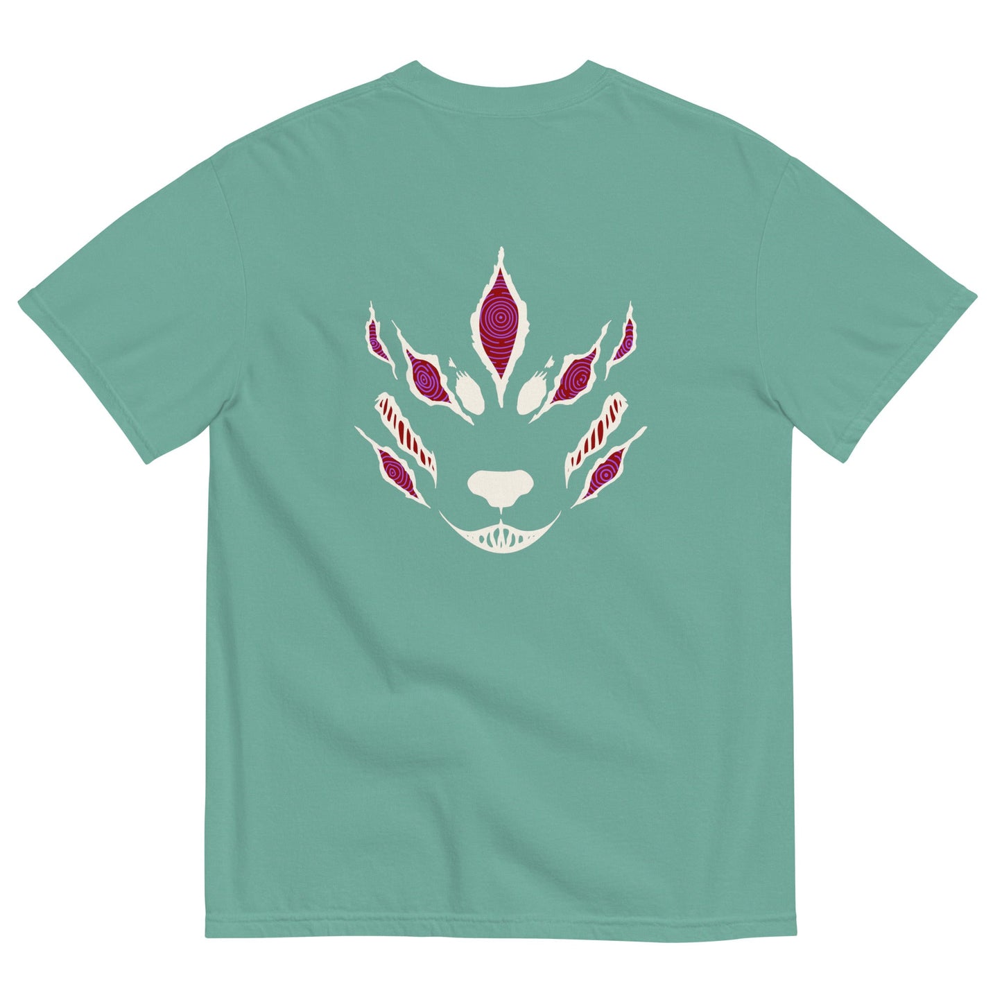 Fox Devil Aki besticktes Comfort Colors® Chainsaw Anime Shirt WT