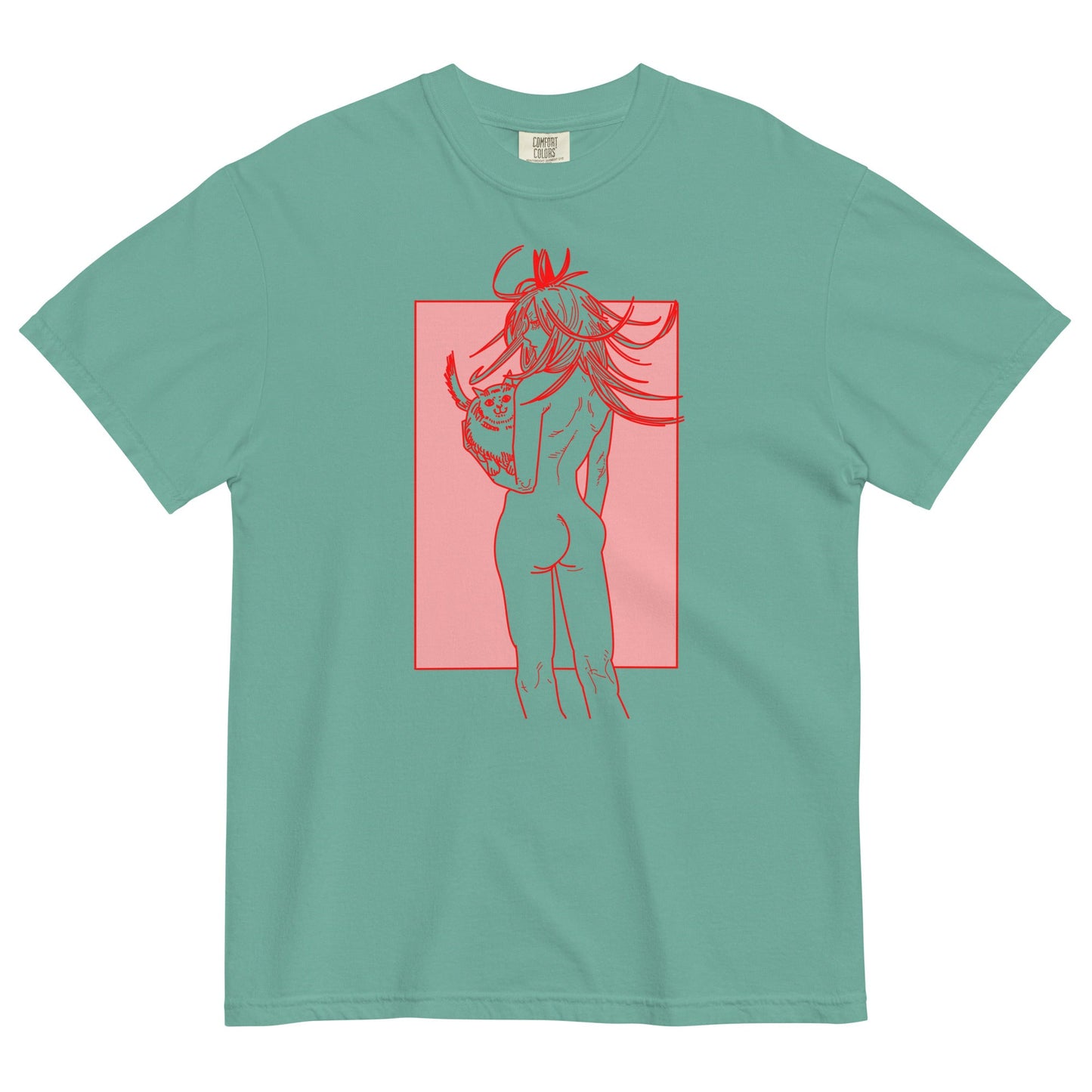 Power x Meowy Anime Comfort Colors® Shirt