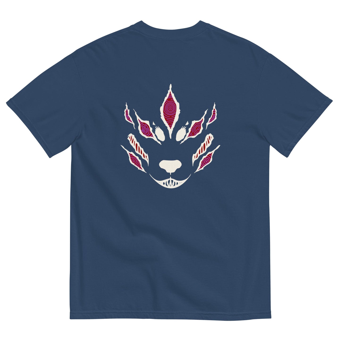 Fox Devil Aki besticktes Comfort Colors® Chainsaw Anime Shirt WT