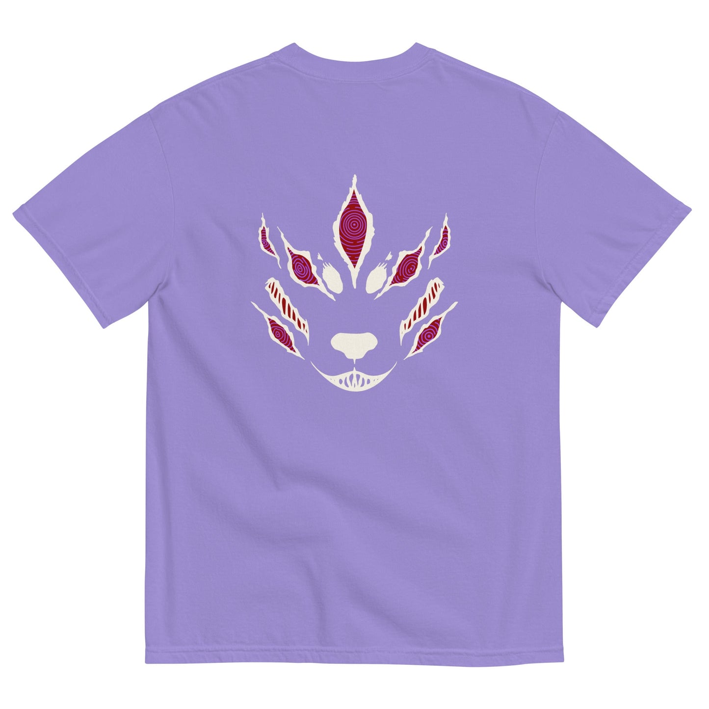Fox Devil Aki besticktes Comfort Colors® Chainsaw Anime Shirt WT