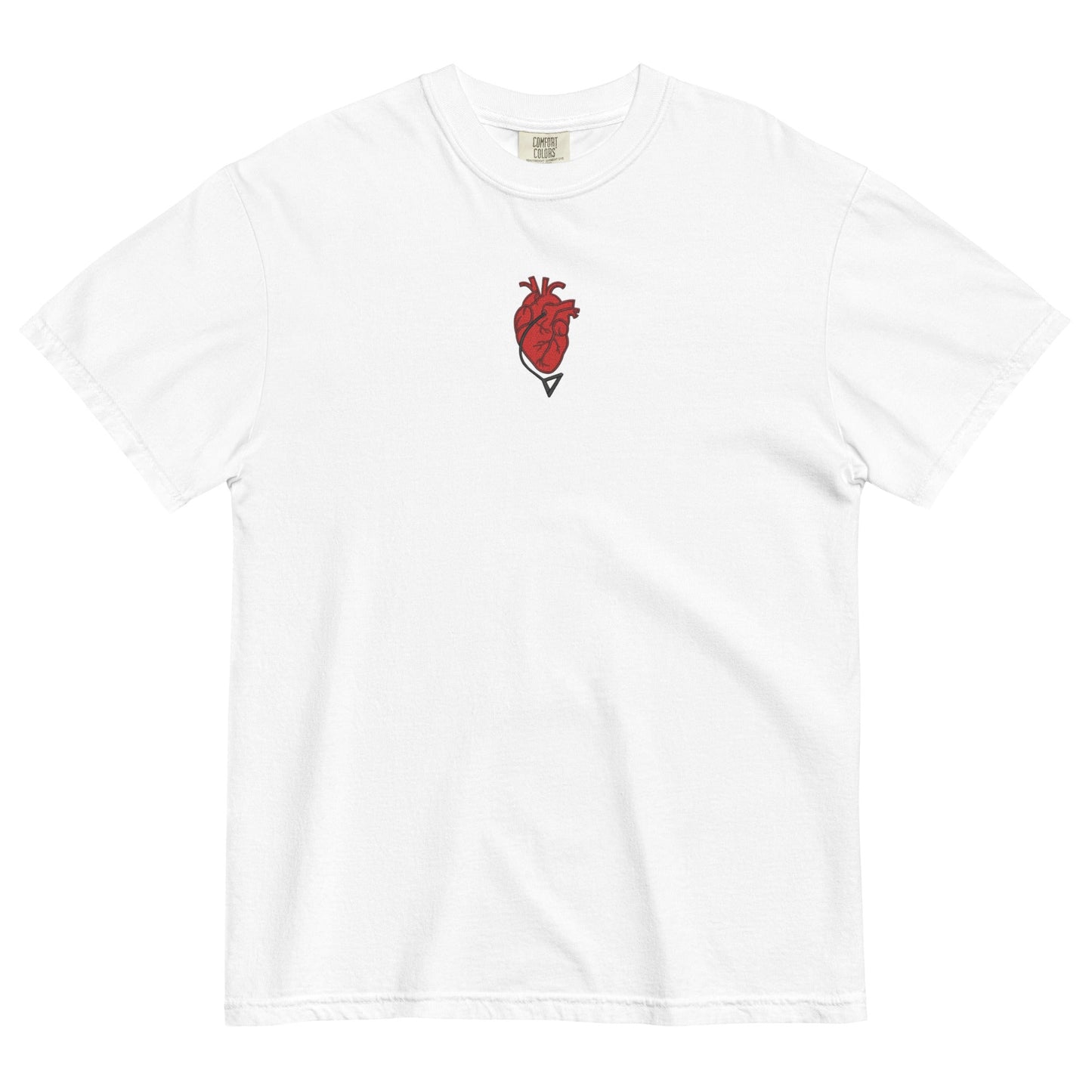 Pochita Herz besticktes Comfort Colors® Anime T-Shirt