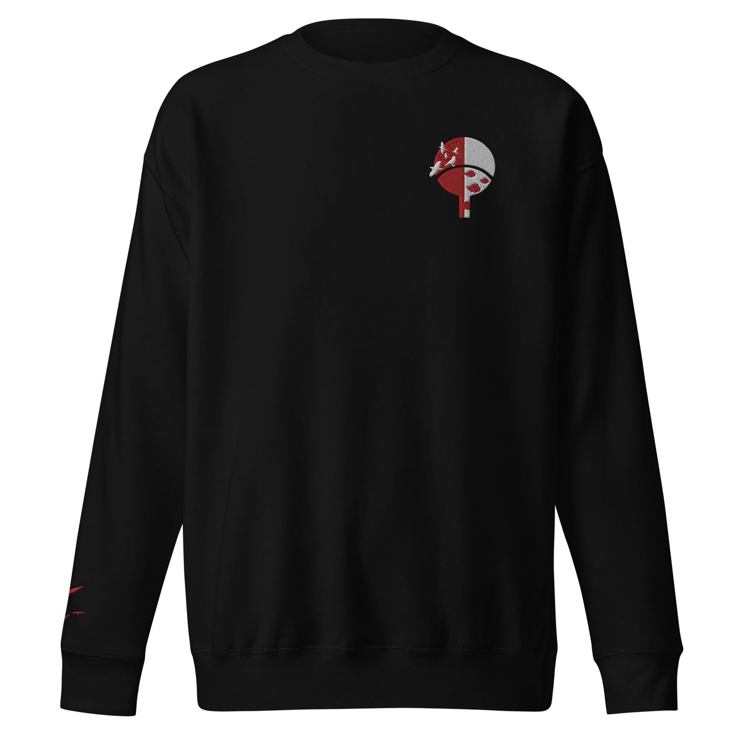 Itatchi besticktes Premium-Sweatshirt mit Rundhalsausschnitt