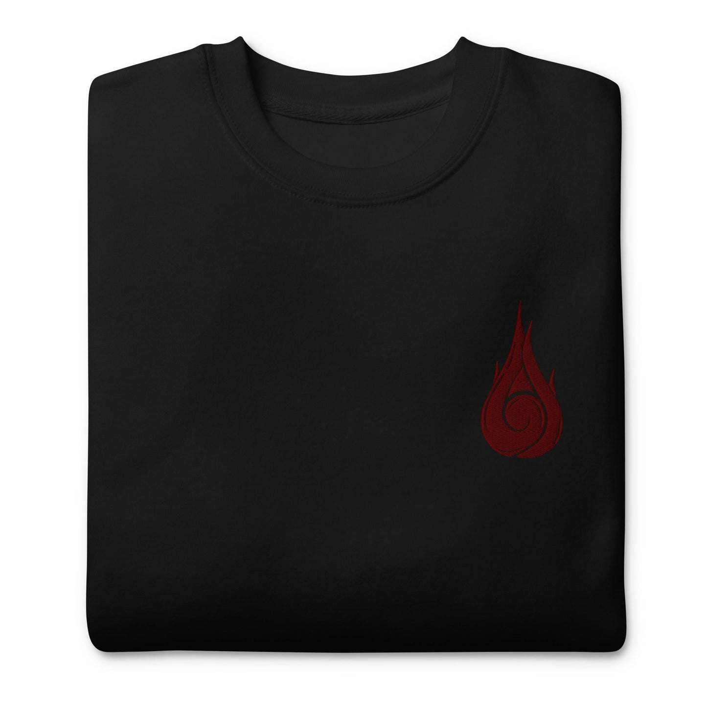 Will Of Fire besticktes Premium-Sweatshirt mit Rundhalsausschnitt