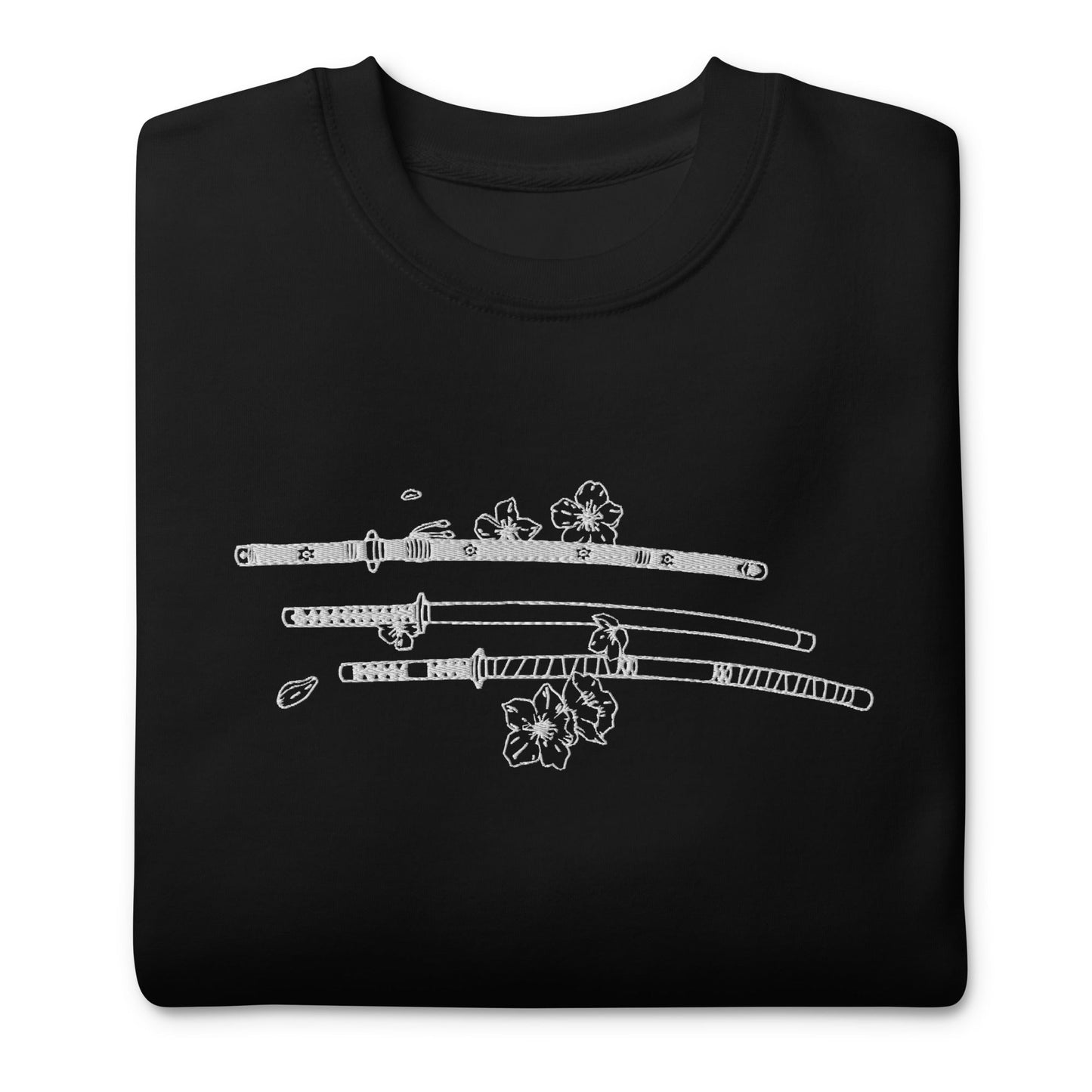 Zoro 3 Sword Style Unisex besticktes Premium Anime Crewneck Sweatshirt