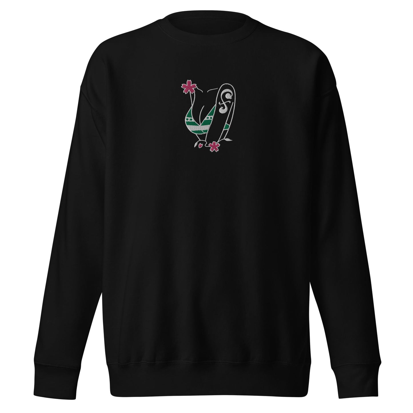 Nami Swan Embroidered Unisex Premium Crewneck Sweatshirt