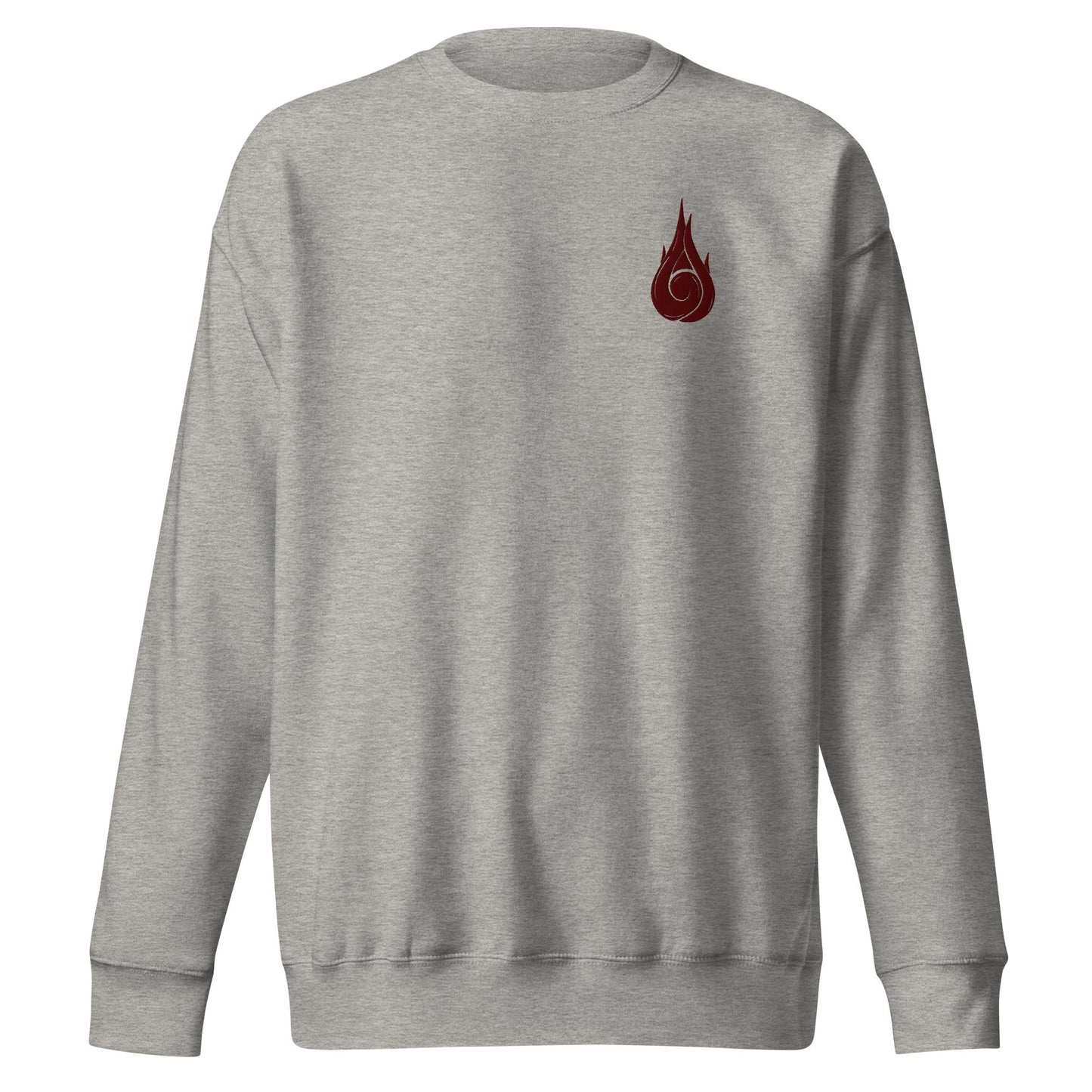 Will Of Fire besticktes Premium-Sweatshirt mit Rundhalsausschnitt