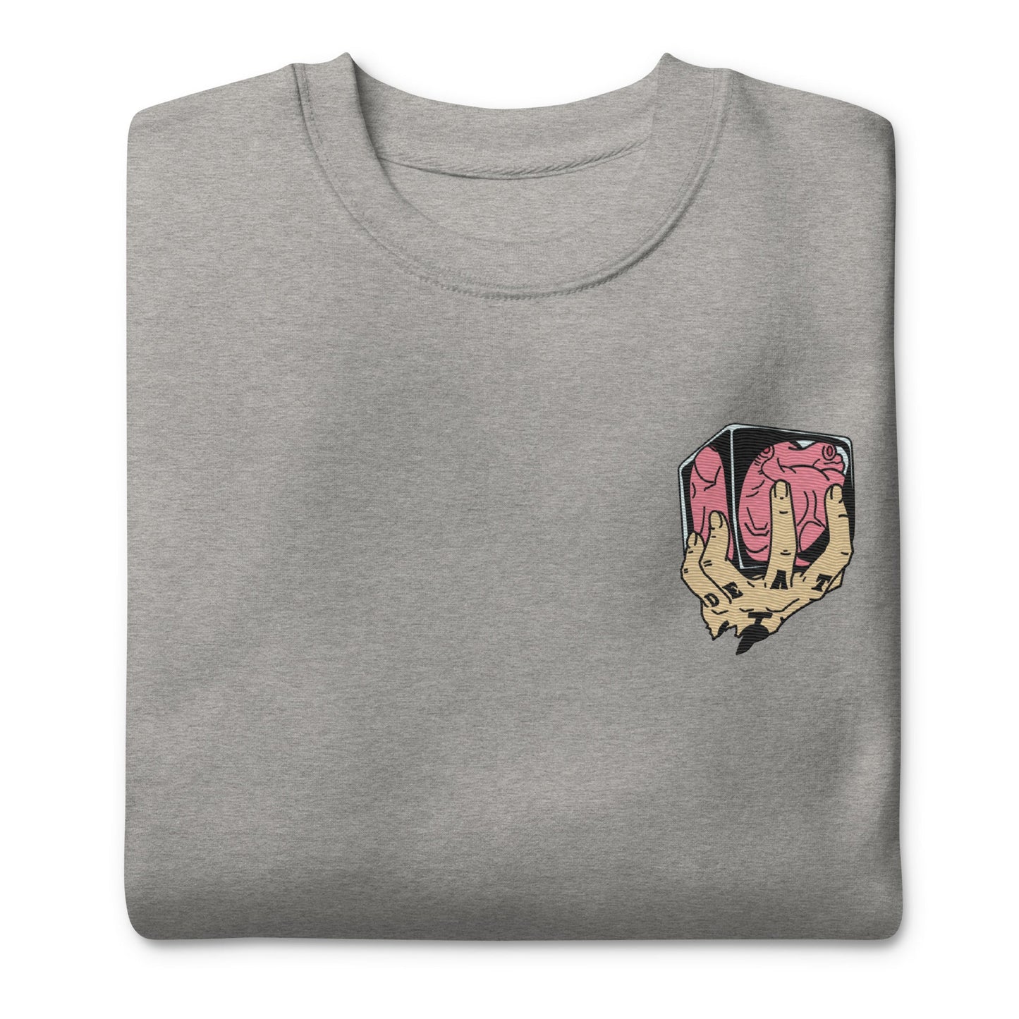 Trafalgar Heart Shambles besticktes Unisex Premium Anime Sweatshirt